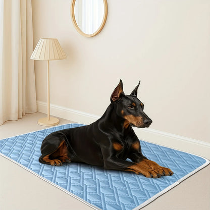 New Dog Cooling Mat Summer Washable Portable Pet Coolings Pad for Dogs Cat Ice Silk Blanket Sofa Breathable Sleeping Mat