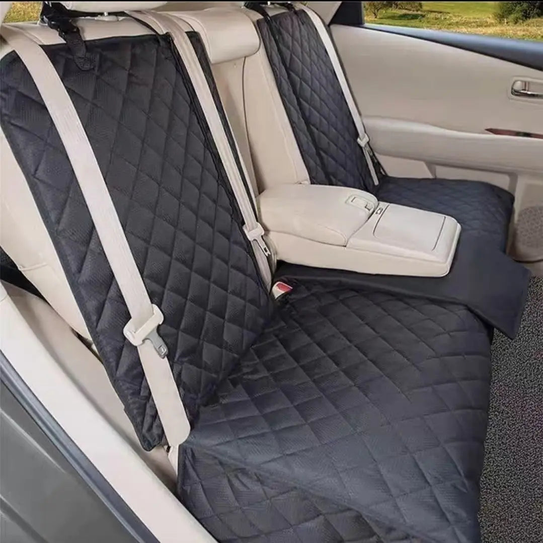 Dog Car Seat Cover Pet Travel Carrier Mattress Waterproof Dog Car Seat Protector with Middle Seat Armrest for Dogs