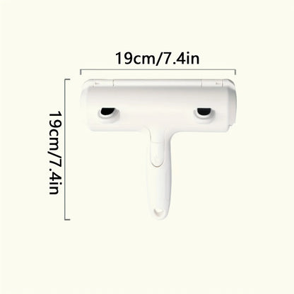 Reusable Pet Hair Remover Roller with Self-Cleaning Base - Upgraded Animal Fur Removal Tool for Couch, Furniture, Carpet, Car Se